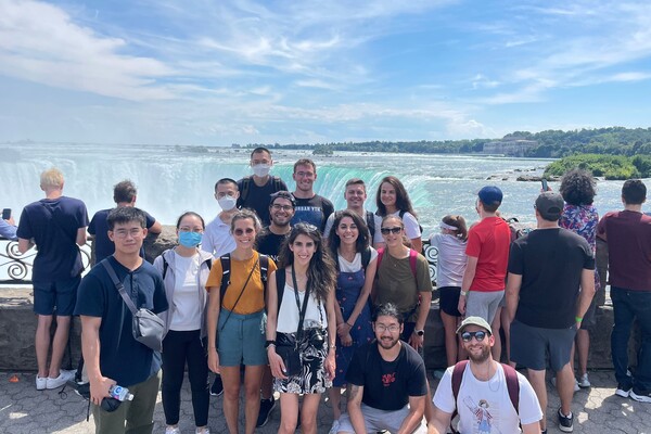 Photo of students at Niagara Falls