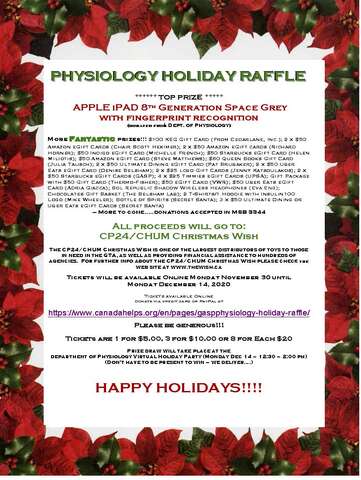 Holiday Raffle - NEW POSTER