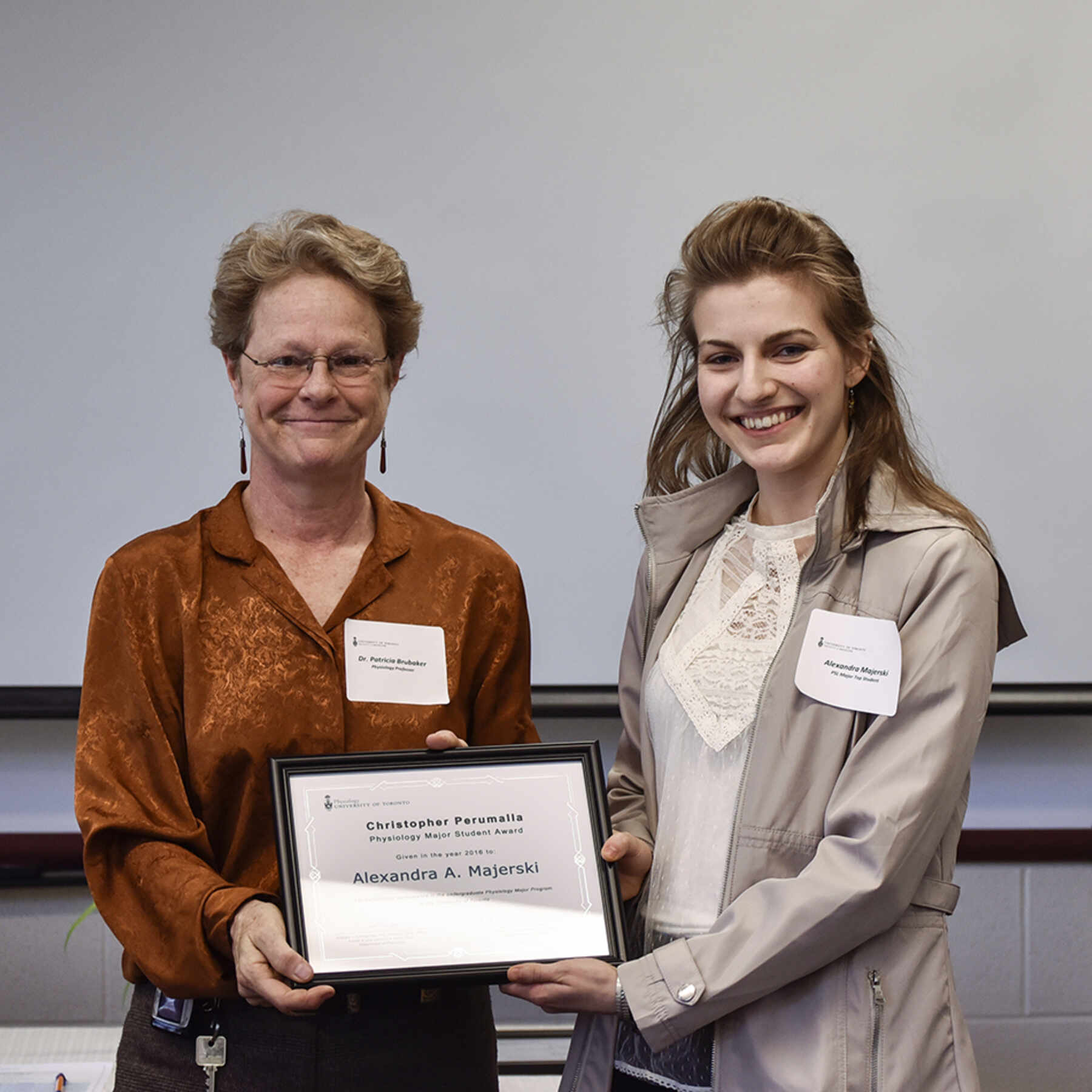 Alexandra Majerski and Dr. Patricia Brubaker