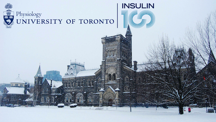 Zoom background featuring University College in the winter